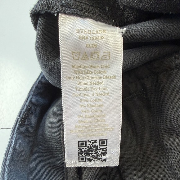 EVERLANE Uniform The Performance Chino Pant Mens 35x32 Slim Navy Blue Classic - Picture 9 of 10